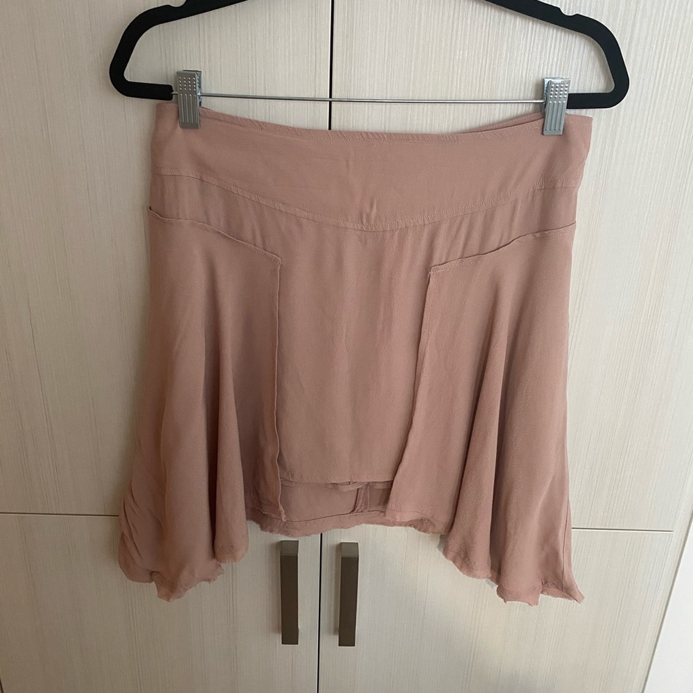Pink mini skirt